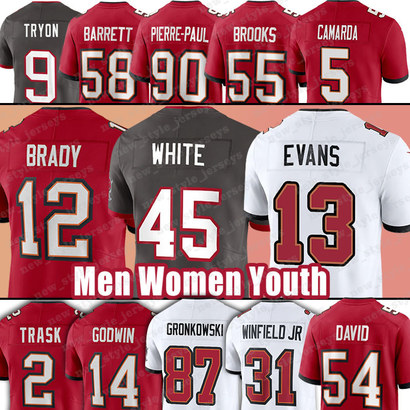 

12 Tom Brady Tampa''Bay''Buccaneers''87 Rob Gronkowski Mike Evans Chris Godwin Devin White Lavonte David Kyle Trask Antoine Winfield Jr., Men(hai dao)