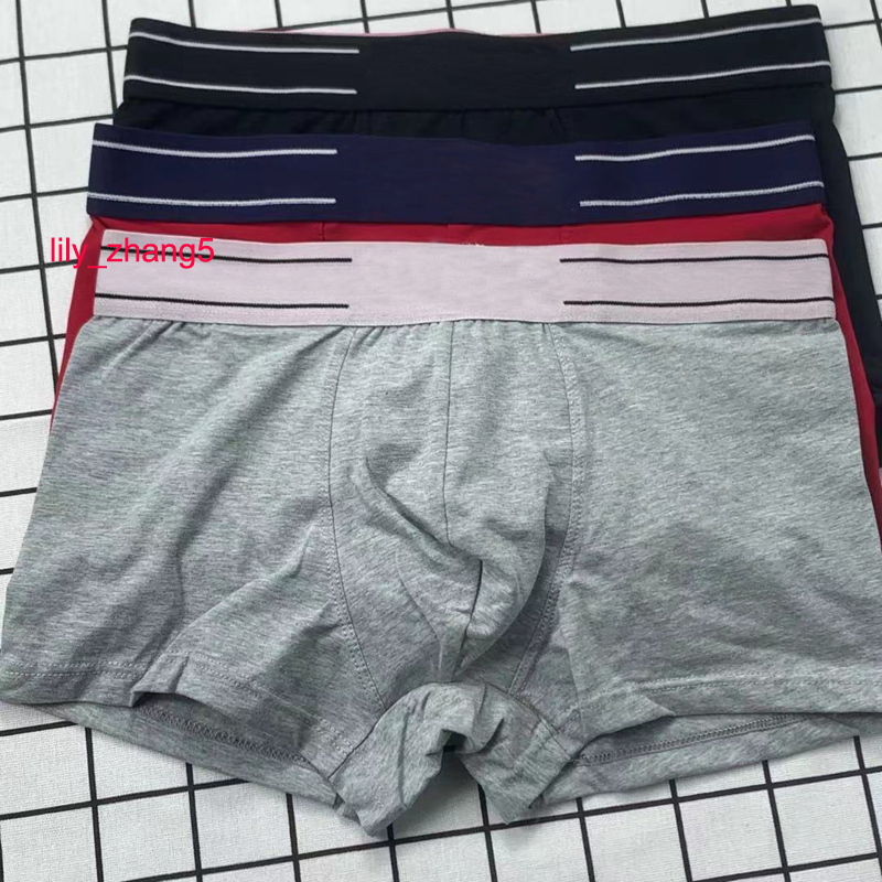 

Mens Underwear Underpants Boxer Cotton Shorts Male Boxers Breathable Underwear, As picture show