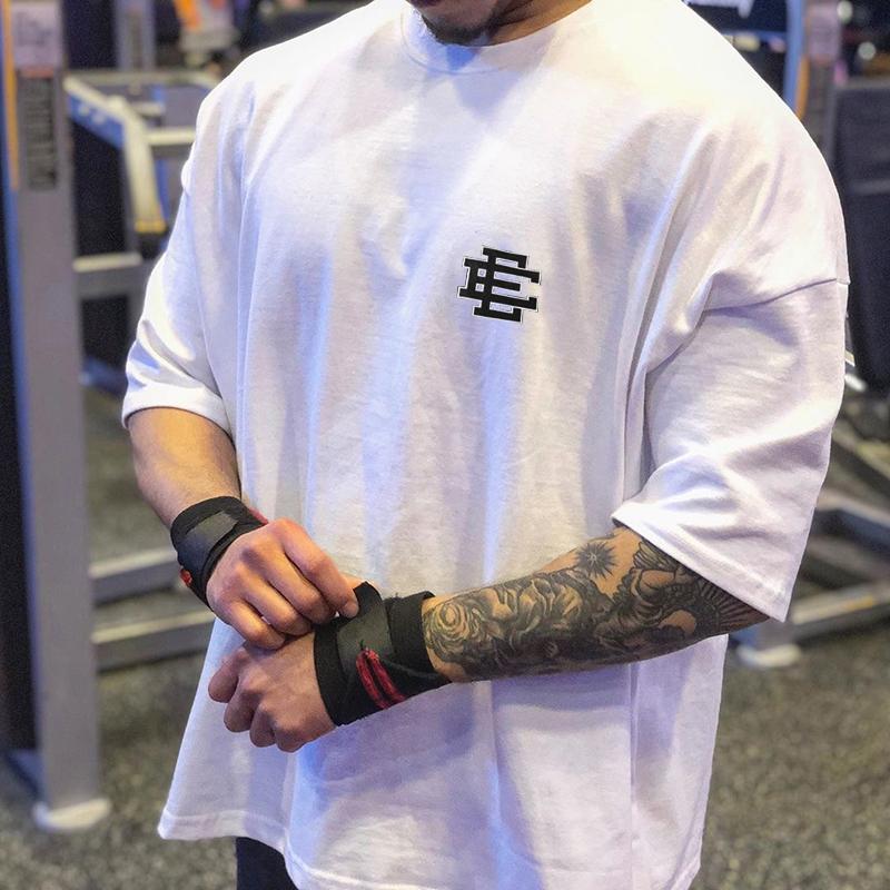 

Men's T-Shirts Eric Emanuel T-Shirt Men's Shirt Fitness And Leisure European American Fashion Brand Shopping Tourism WearMen's, White-red