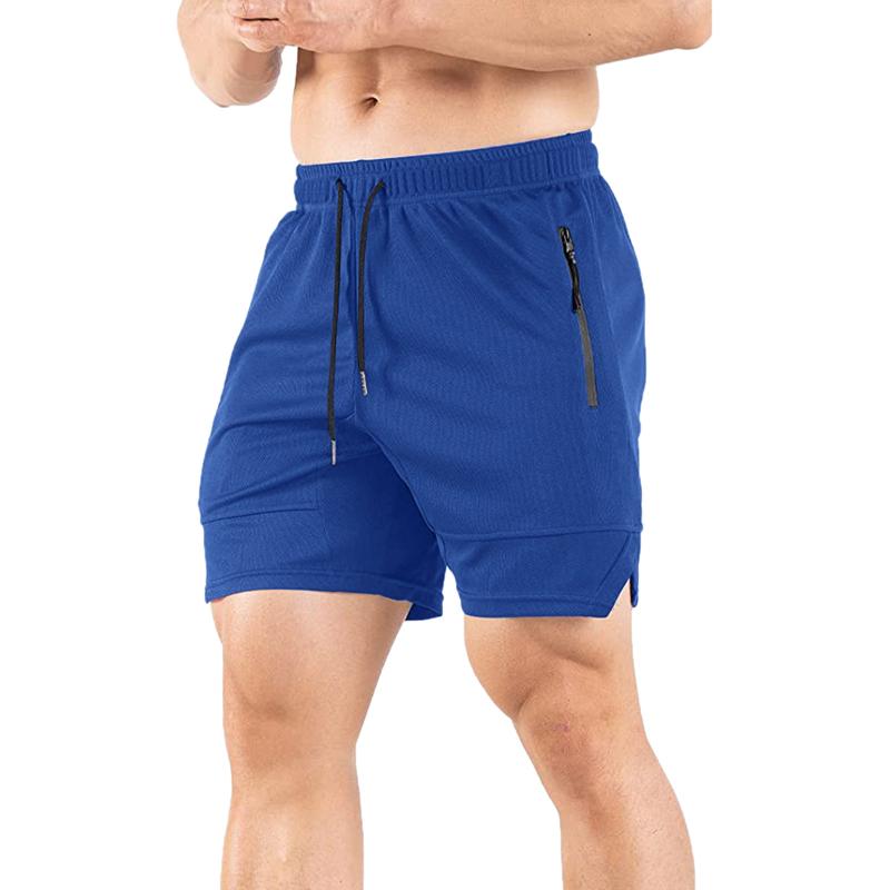 

Men's Shorts Mens Sports Fitness And Running Lightweight Mesh Breathable Speed Pants With HouseMen's, Blue-a