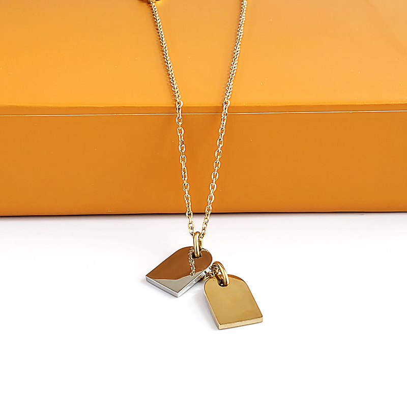 

New High Quality Designer Design Titanium Steel Men Women Necklaces Classic Fashion Necklaces
