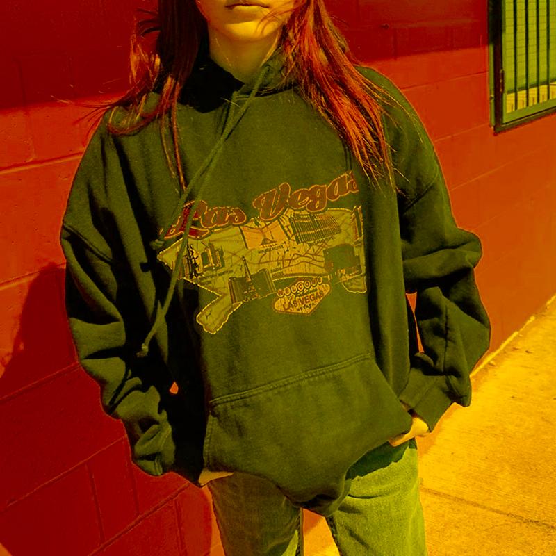 

Women' Hoodies & Sweatshirts Hooded Vintage Black Sweater Women Street Hoodie Harajuku Oversized Y2k Kawaii Clothes Long Sleeve TopWomen