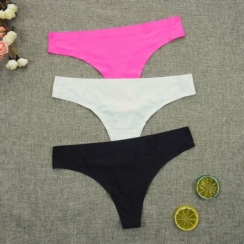 

Women' Panties 6pcs/lots Seamless Intimate Thongs Sexy Women Underwear Leopard Thin Strings Ice Silk Bikini Low Waist Girls UnderpantsWomen, 87331