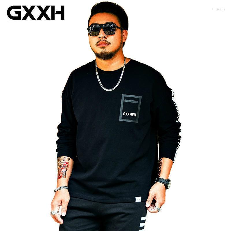 

Men's T-Shirts Brand Men T Shirt Autumn Long Sleeve Letter Printed Mens T-shirt Plus Size Fat Guy Male Clothes Big Tall 3xl 5xl 6xl 7xlMen's, T17633