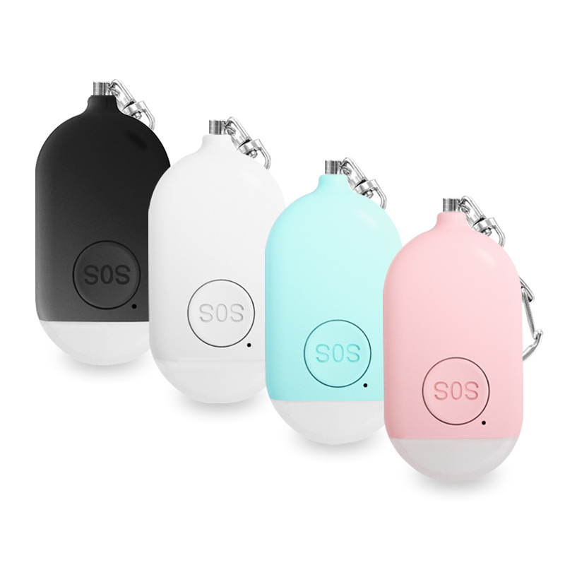 Designer Keychain Alarm Key Ring Personal Charger Alarm Women Children Elderly Alarms Exquisite Bag Ornaments Send Girlfriend Self-Defense Gifts