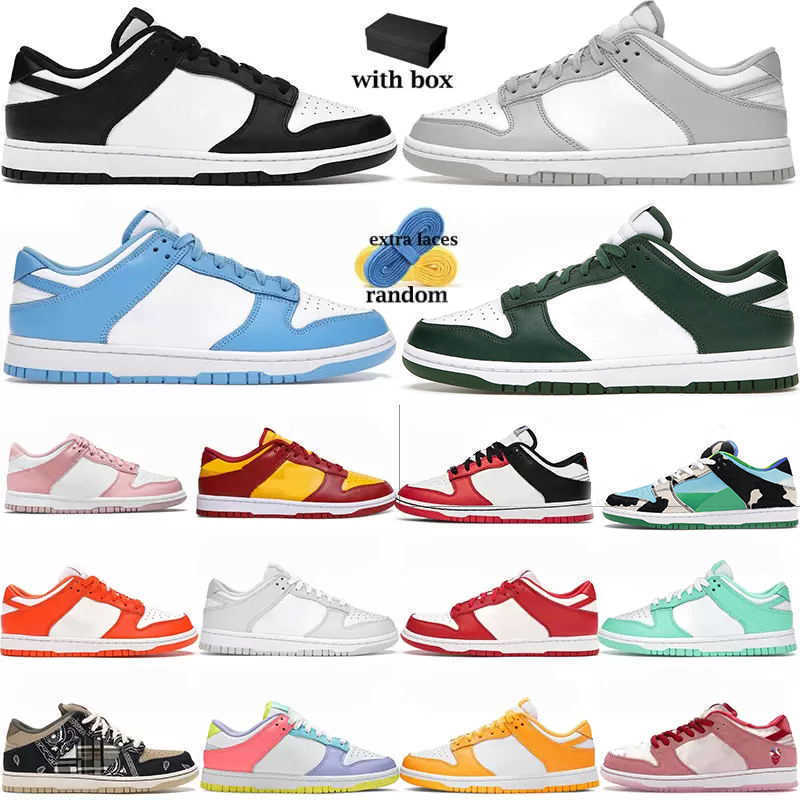 

With box UNC dunks low Running shoes SB White Black Chunky Dunky Grey Fog Syracuse Team Green University Blue Georgetown walking jogging