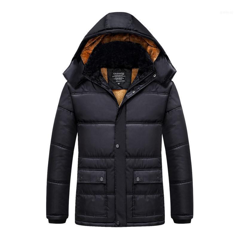 

Men's Down & Parkas Arrival Winter High Quality Warm Cotton Clothing Plus Velvet Thick Long Jacket Coat Snowsuit Windbreaker1, Black