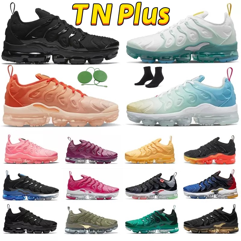 

TN Plus Running Shoes Men Women Black Bubblegum Yolk Cherry Cool Grey Neon Olive Pure Platinum Dark Blue Mens Womens Sports Trainers Sneakers size 36-47 T1, Tn (6)39-47