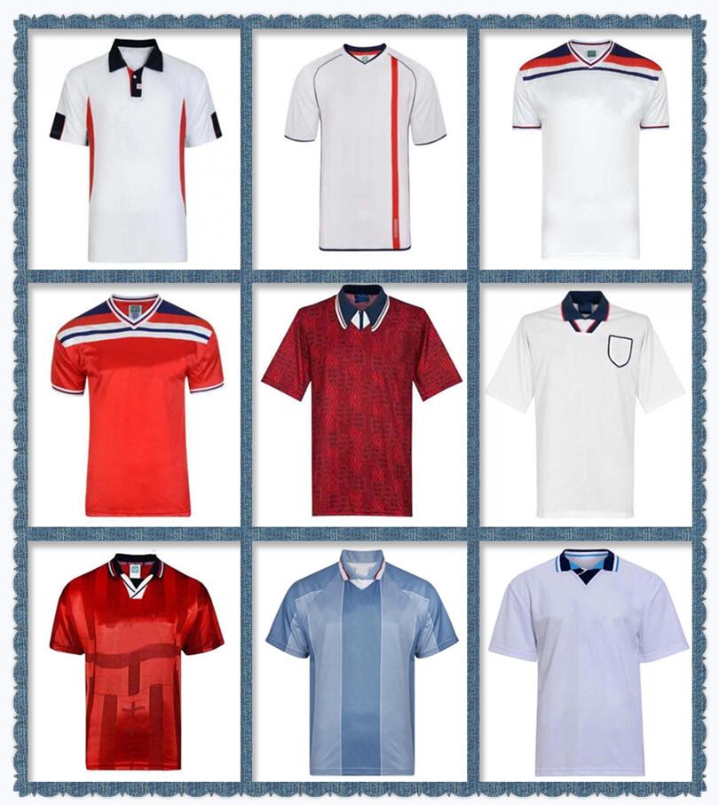 

Retro Jersey 1982 1986 1998 2002 2004 Shearer Beckham Soccer Jersey 1989 1990 Gerrard Scholes Owen 1994 Heskey 1996 Gascoigne vintage classic football shirts