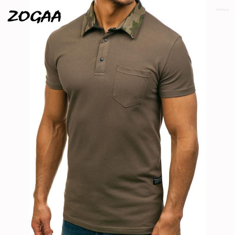 

Men's Polos Shirts Men Spring Summer Men's Solid Camouflage Collar Casual Short-sleeved Slim T-shirt Large Size Male All-matchMen's, Black