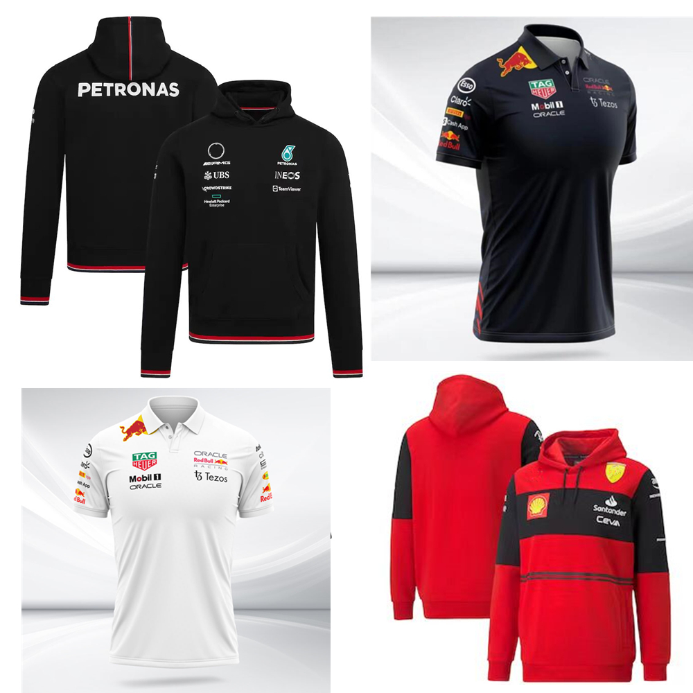 

New style 2022 2023 F1 Sweater Hoodie shirt Long sleeve shirt Fans Tops Tees AMG Petronas F1 Team Polo White Black t-shirt, Beige