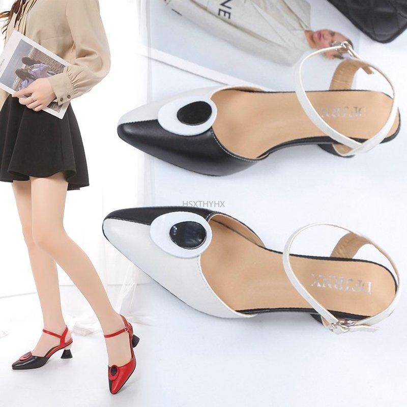 Sandales femmes mode noir nœud papillon haute qualité sans lacet fête Stiletto dames chaussures à talons décontractées pour bureau Sexy Style san