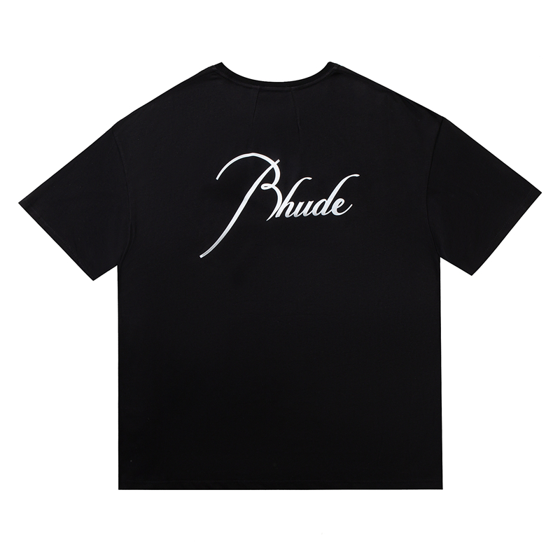 

Tee Tops Painting Print T-shirt High Street Letters Loose Short-Sleeved