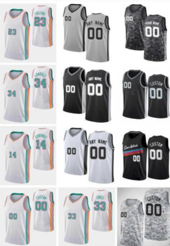 

75th Custom Jersey San Antonio''Spurs''Men Women Youth Tim''21''Duncan David 50 Robinson Tony 9 Parker Manu 20 Ginobili Basketball Jerseys, Color