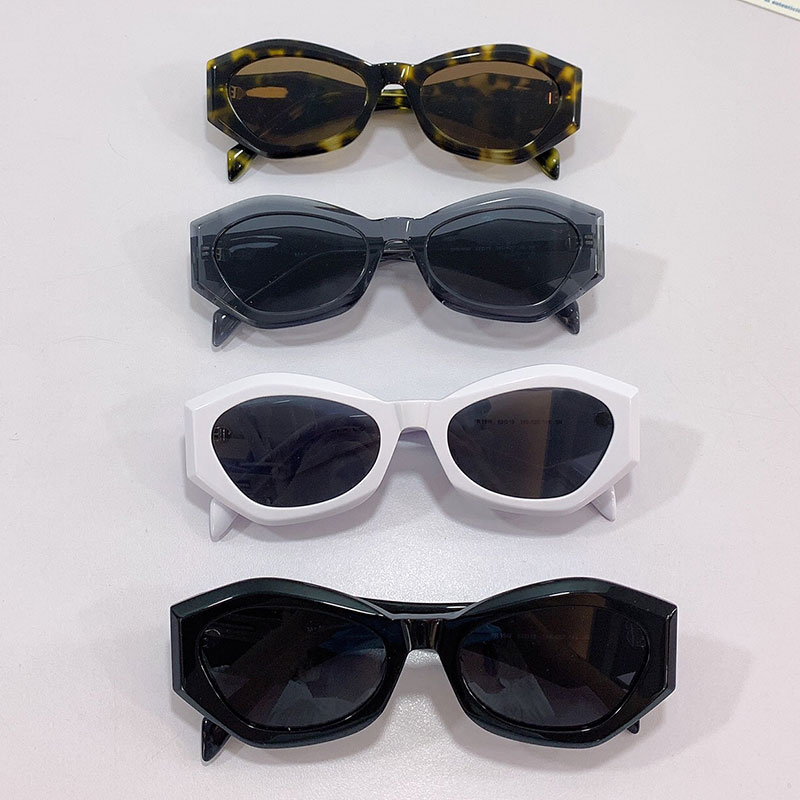 

Designer Sunglasses SPR 18W Newest Thick Acetate Frame Triangle Stereoscopic Temples Fashion Classic Mens or Womens Sunglasses Travel Vacation UV400 With Box