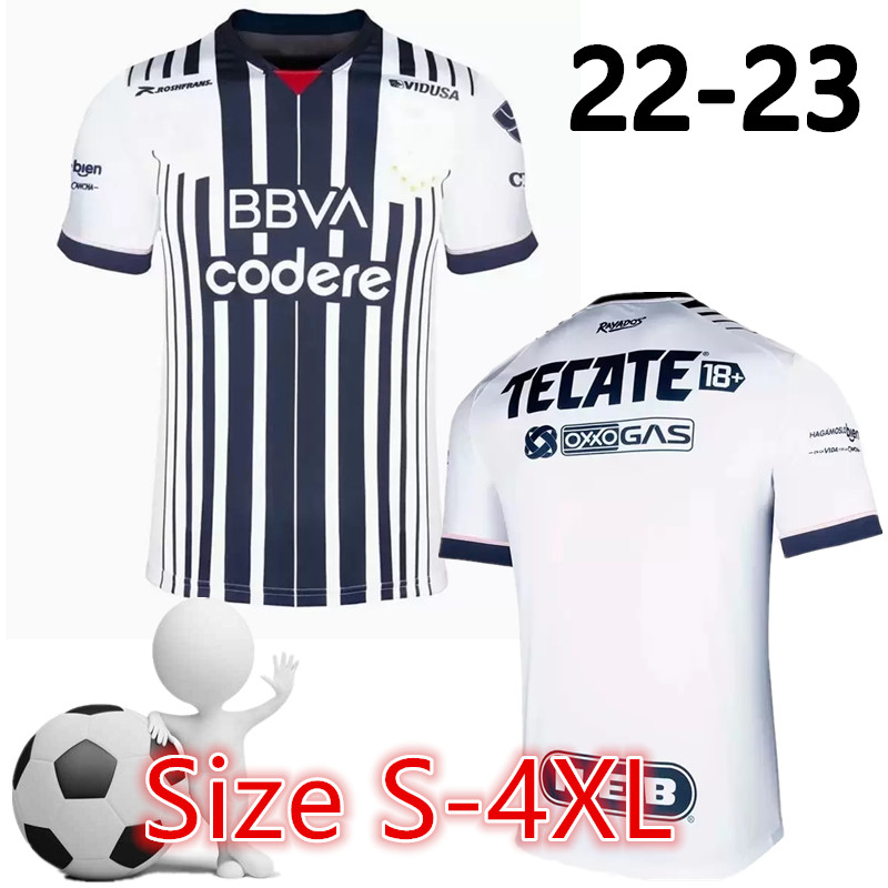 

2022 2023 Monterrey R.FUNES MORI M.MEZA J.CAMPBELL Soccer Jerseys Home 22 23 commemorate Football Shirt V.JANSSEN D.VERGARA Camisetas de futbol Uniforms men kids -4XL, Black