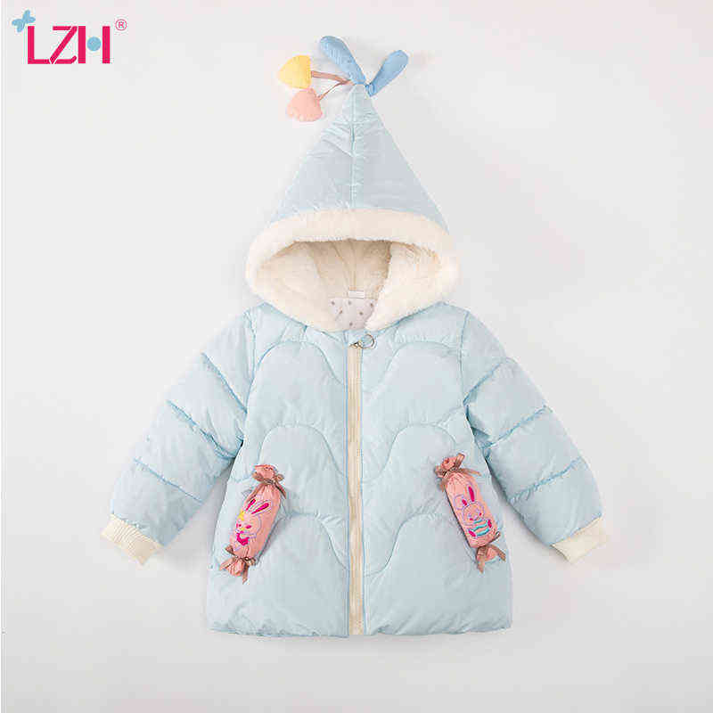 

Lzh Winter Girl Coat With Long Sleeves Baby Coat Girl Autumn Clothes Cute Toddler Kids Down Jacket 1-4 Year 2021 Children Runaway J220718, Yellow