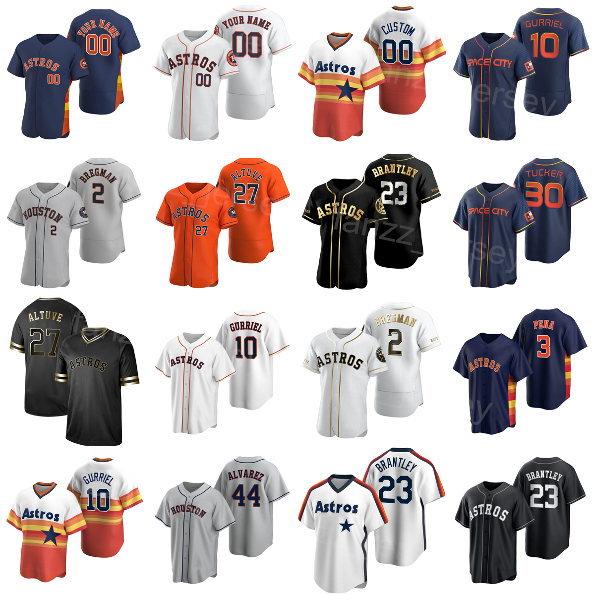 

Man Woman Youth Baseball Space City Connect 27 Jose Altuve Jersey 44 Yordan Alvarez 10 Yuli Gurriel 2 Alex Bregman 23 Michael Brantley 30 Kyle Tucker Orange White Grey, Cool base