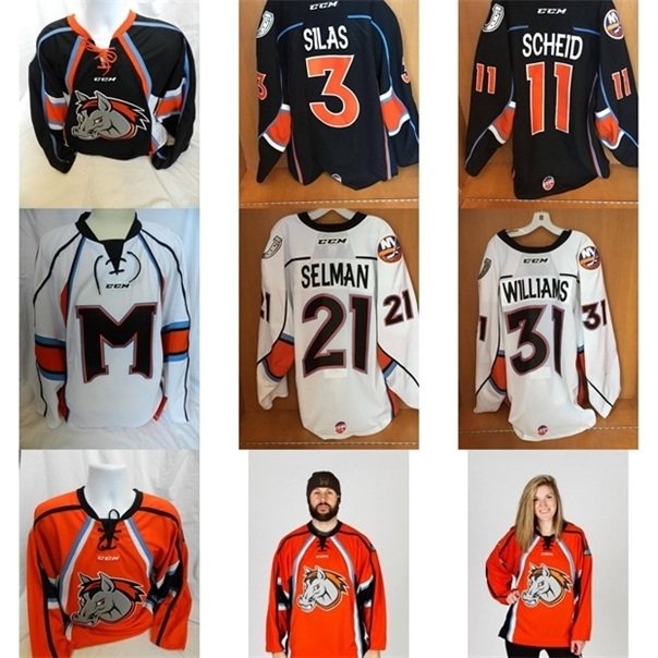 

C26 Nik1 Mens Womens Kids Customize ECHL Missouri 11 Scheid 3 Silas 21 Selman 31 Williams Stitched rare Hockey Jerseys Goalit Cut