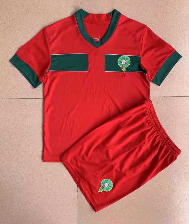 

Soccer Jersey Adult and Kids kit with shorts 2022 Morocco mens suit ZIYECH BENATIA BOUTAIB BOUSSOUFA BELHANDA BOUFAL 22 23 boys sets AAB, 2022 soccer kit