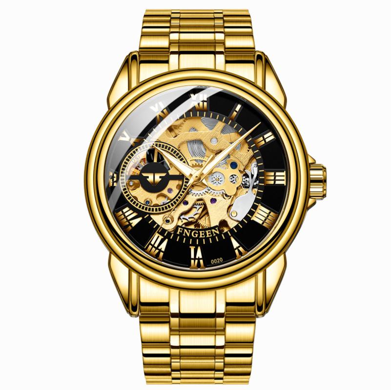 

Wristwatches 0020 Men And Women Watch Automatic Mechanical Waterproof Fashion Business Couples WristwatchesWristwatches, Gold