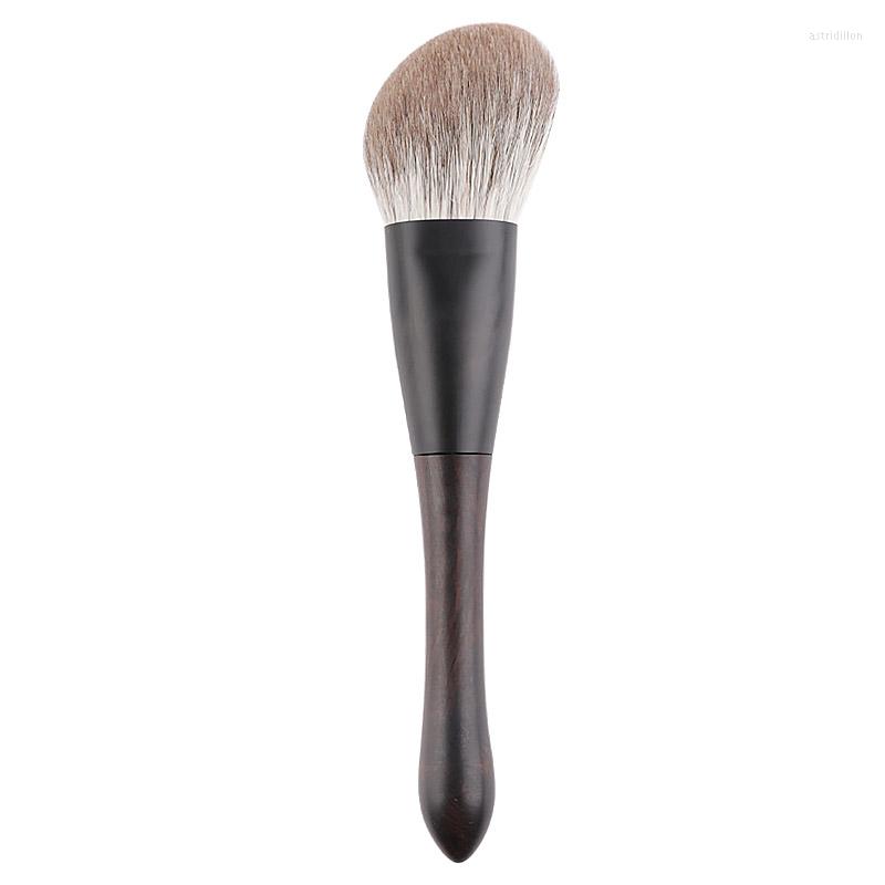 

Makeup Brushes Q2-20 Professional Handmade Soft Hair Angled Contour Sculpting Brush Ebony Handle Cosmetic Tool Make Up BrushMakeup