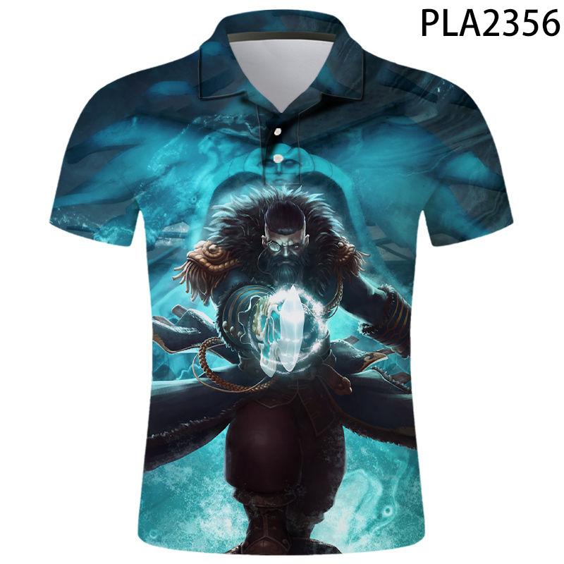 

Men's Polos Summer Dota 2 Homme 3D Printed Fashion Short Sleeve Men Shirts Streetwear Casual Hombre De Harajuku CoolMen's Men'sMen's, Pla2356