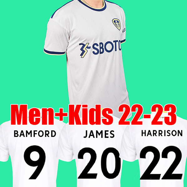 

22 23 LEEDS soccer jersey 2022 2023 UNITED home football shirt FIRPO BAMFORD DIEGO LLORENTE RODRIGO men kids kits uniform