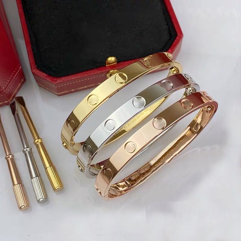luxury Bangle female Titanium steel screwdriver couple love bracelet mens fashion jewelry Valentine Day gift for girlfriend accessories wholesale-image-757480439