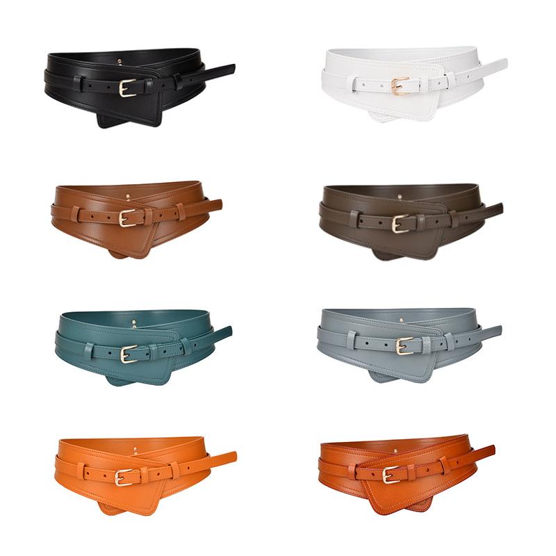

Belts Women High Quality Designer Wider Luxury Belt Lady Trending Smooth Waist Strap Fashion Vintage Jeans Pin Buckle, Black