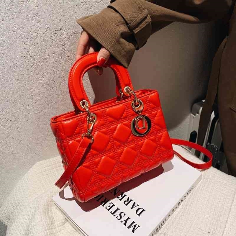 

Texture Foreign Portable Square Women's Handbag 2022 Trend New Lady Bagsmall Fragrance Style Versatile One Shoulder Diagonal Bag, Black