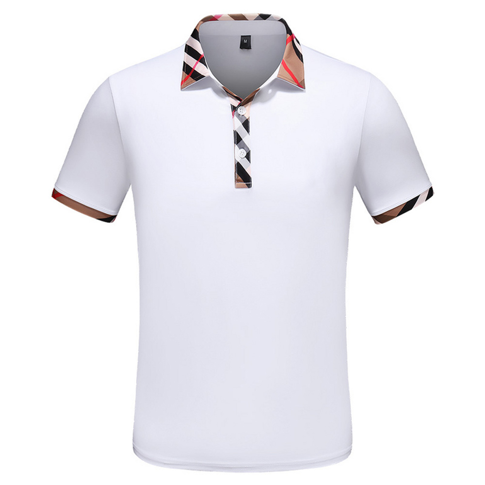 

polo shirts Designer luxury mens t-shirt fashion business casual short sleeve cotton high quality breathable summer tops clothing 251N, White