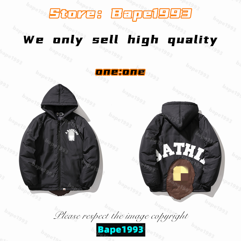 

High Quality Apes Mens Jackets Japan Shark B ape head Brand co-branding Luminous Camouflage Galactic spots Male and female of the same styles New man jackets 1993 MY1-4, 1 button