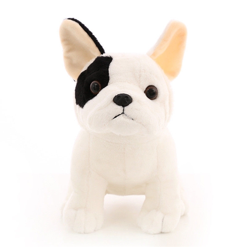 Cute French Bulldog Plush Toy Sitting Pose Mascot Shadows Dog Stuffed Doll for Kids Gift LJ201126 W260306-image-1096666199