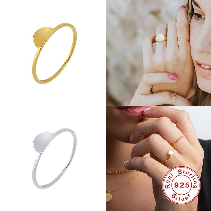 

Cluster Rings Real 925 Sterling Silver Jewelry Minimalist INS Engagement For Women Anniversary Gifts Finger Ring AnillosCluster