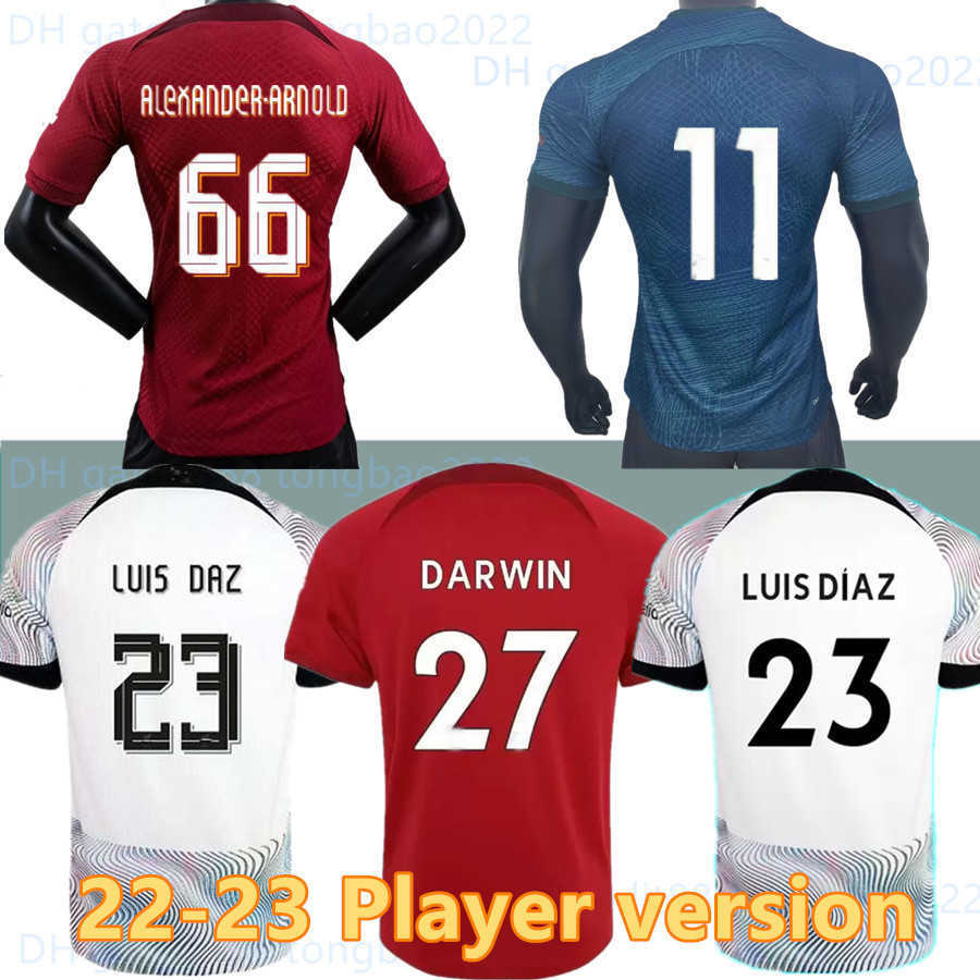 

Fans player version 22 23 soccer jerseys 2022 2023 Mohamed FIRMINO Diogo A.BECKER Luis DIaz football shirts men kids kits uniforms Minamino, 22-23 third fans