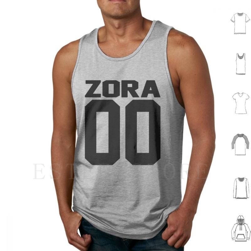 

Men' Tank Tops Zora-Sport Jersey Style-Sjsb-Graphix Vest Sleeveless Zora Text Name Typography Block Girls Lettered, White;black
