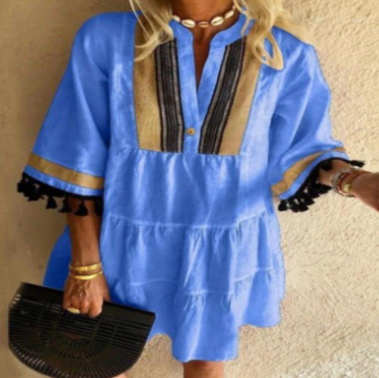 

Casual Dresses 2022 European And American Spring Summer Long-sleeved Explosive Loose Dress, Black