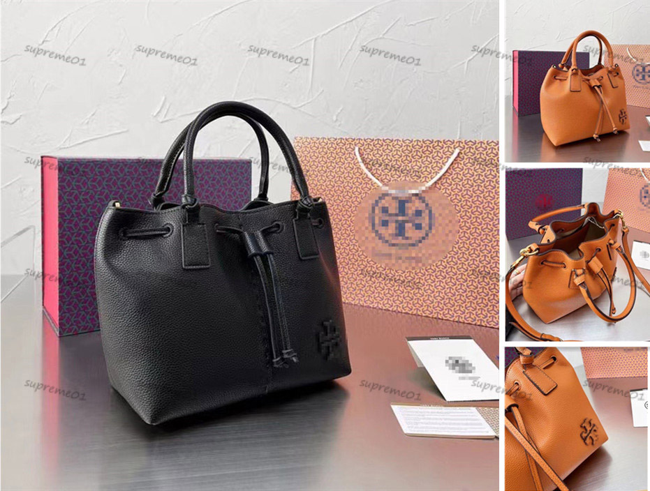 

Top Quality Handbags Women Genuine Leather TB McGraw Shoulder Bags Luxurys Bucket Messenger Bag Purse Ladies Handbag Designers Cross body Bag Tote, Customize