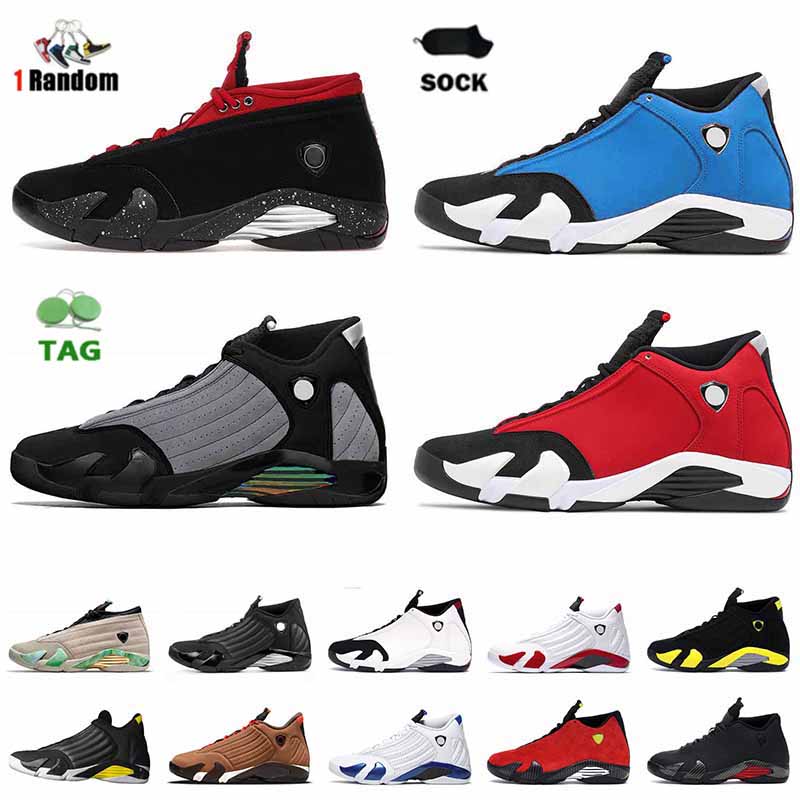 

14 14s Mens Jumpman Basketball Shoes Fortune Red Lipstick Particle Grey SPM White Black Desert Sand Candy Cane Jorden Women Trainers Sneakers Size 13, A48 hyper royal 40-47