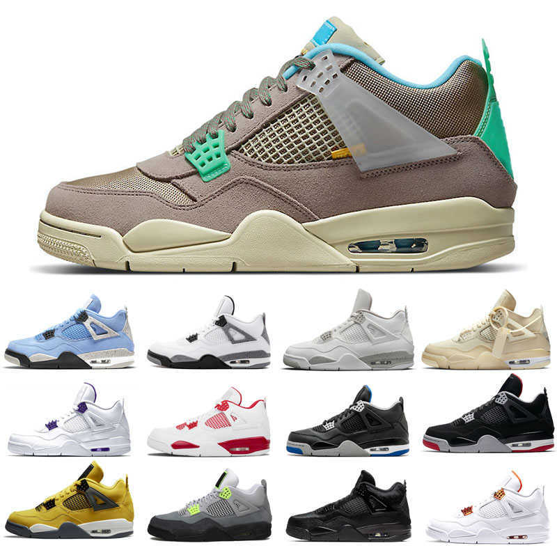 

2022 new basketball shoes 4s man White Oreo Cement University Red Blue Travis Sail Thunder Olivia Kim Black Cat Taupe Haze Pine Green Money, Alternate
