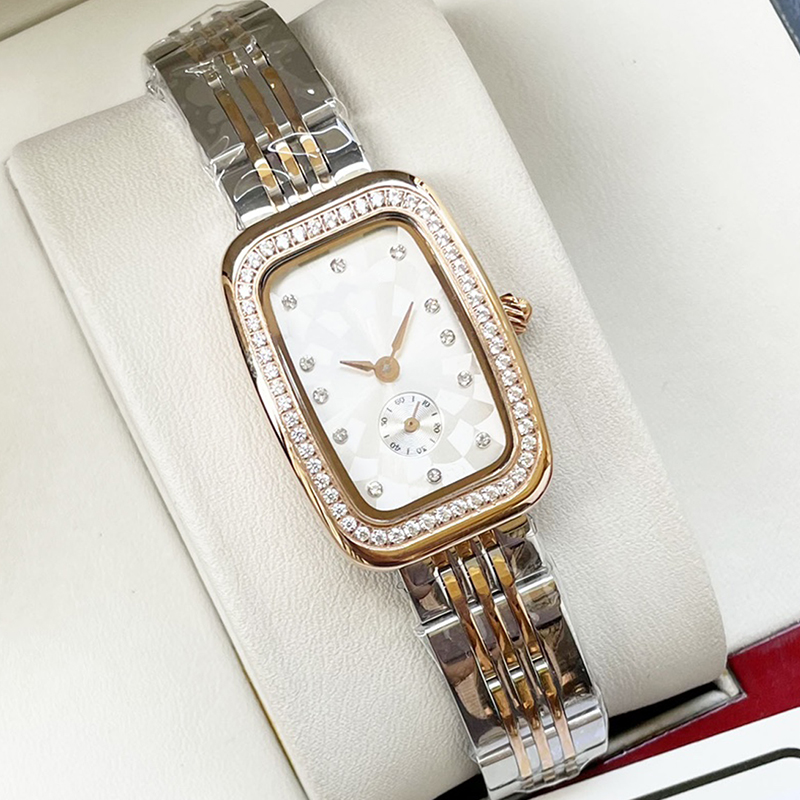 

Laides Watch 32MM Quartz Movement Watches Fashion Wristwatches Woman Designer Wristwatch Montre de luxe Waterproof Festival Gift Diamond Bezel, Color1