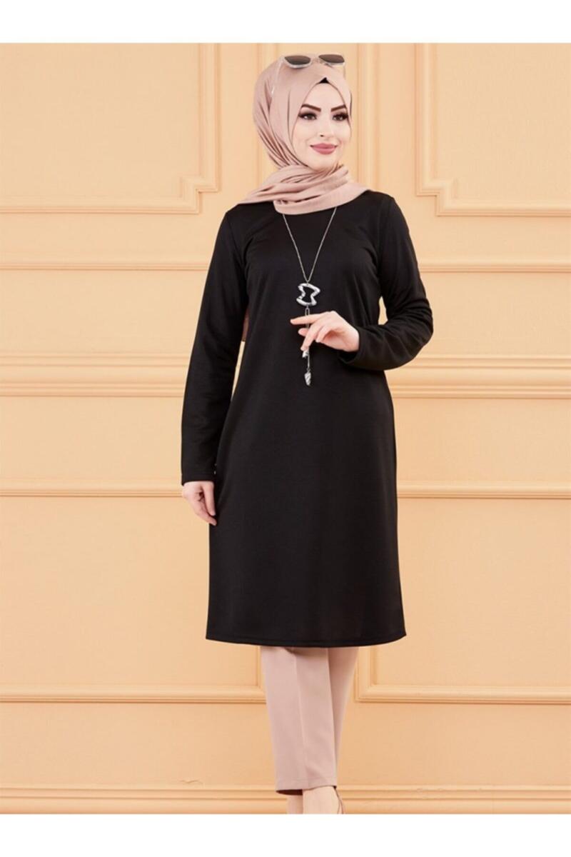 Blouses Femmes Chemises Femmes Musulmanes Noir Solide Tunique À Manches Longues Abaya Printemps Automne Vintage Dames Top Blouse Chemise RobeFemm