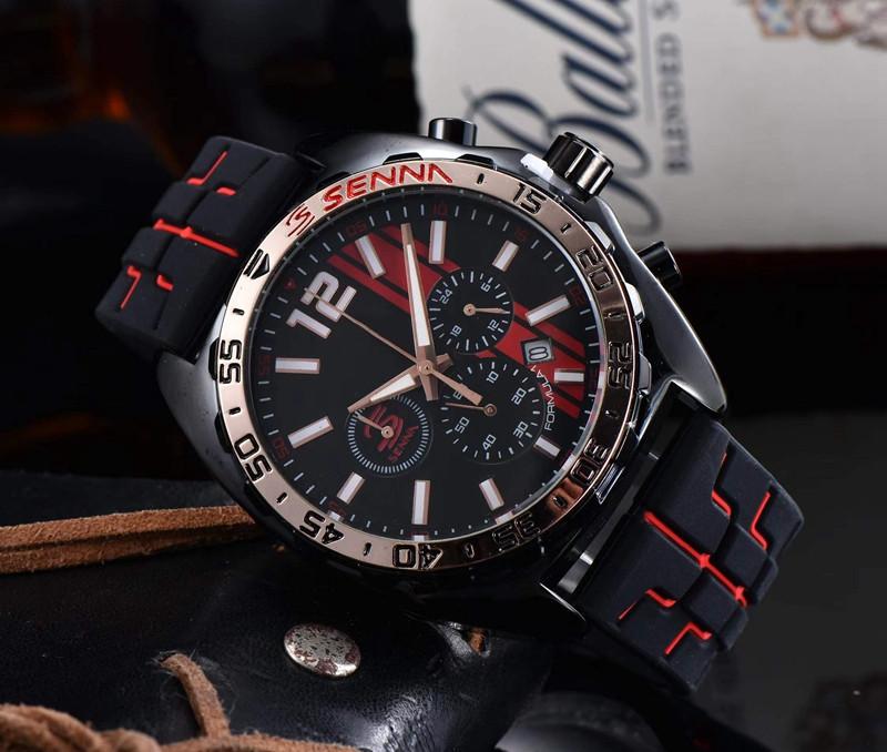 

Wrist Watches for Men 2022 High Quality Men Luxury Watches Six Stitches All The Dials Work Mens Quartz Watch Top Brand Rubber Strap Chronograph Clock Fashion Mens