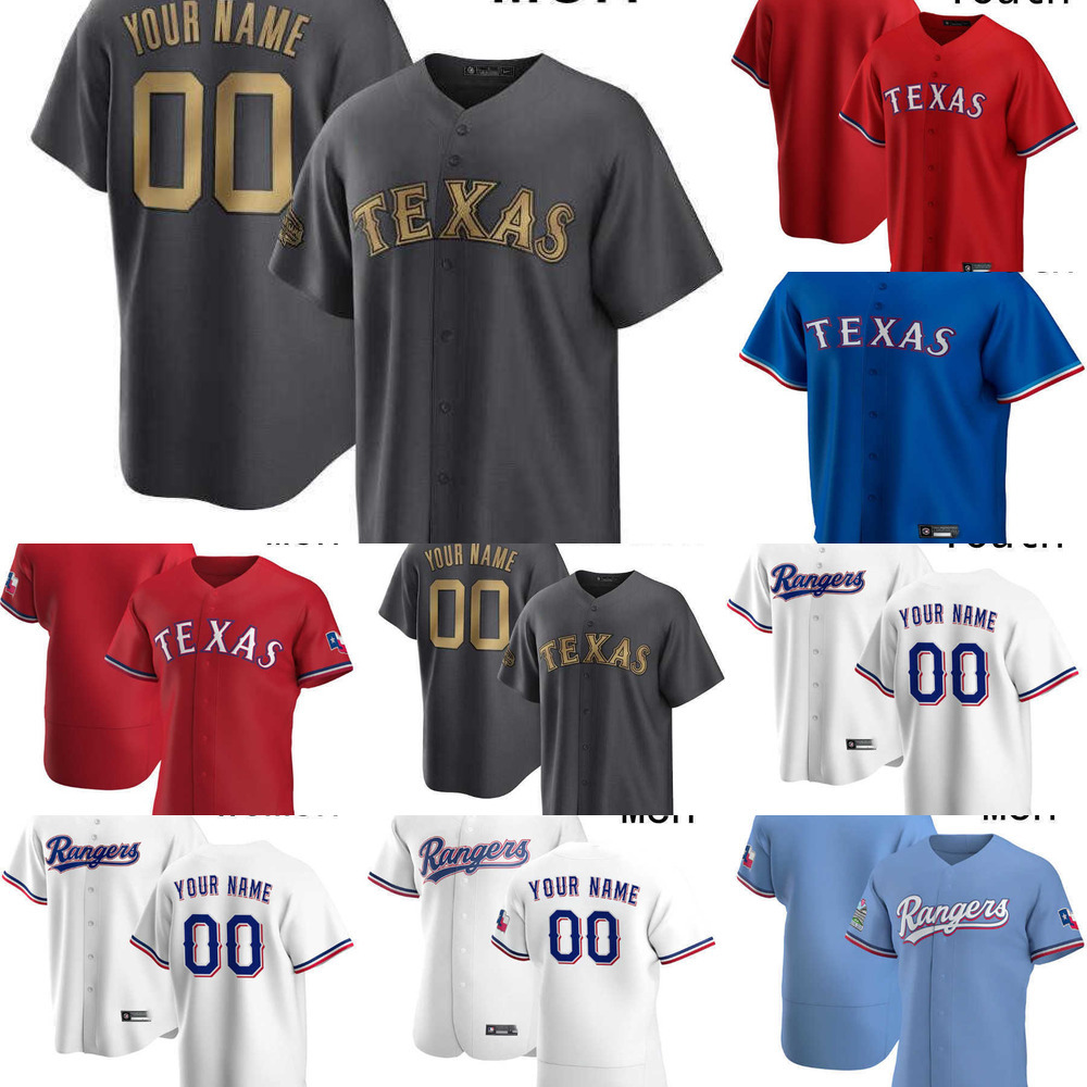 

Baseball Jersey 2022 All-Star Texas 2 Marcus Semien 5 Corey Seager 53 Adolis Garcia 56 Kole Calhoun 30 Nathaniel Lowe 11 Charlie Culberson Rangers, Colour