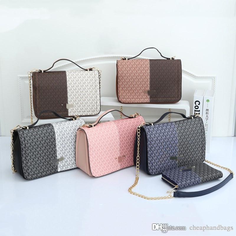 

MICHAELS KOR MKS 2-piece set Designers Handbag Luxurys Bags High Quality Ladies Chain Shoulder Patent Leather Diamond Evening Bags 1083, 26x9x18cm