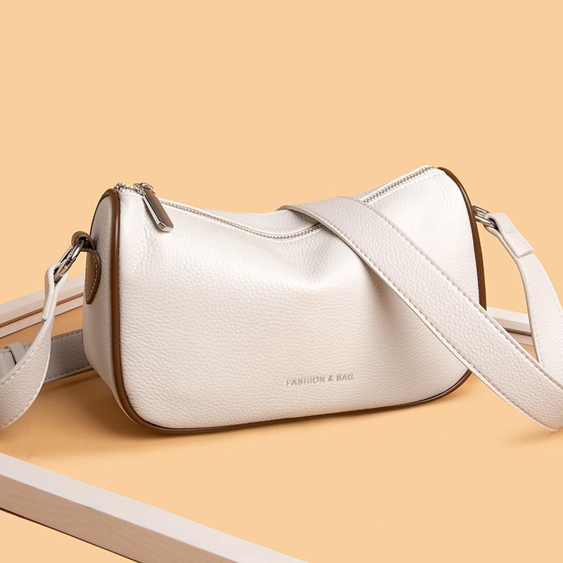 

Evening Bags Fashion Trend Saddle Sling Luxury Designer Handbags Women'S Genuine Leather Casual Vintage Tote Shoulder Messenger For Lady