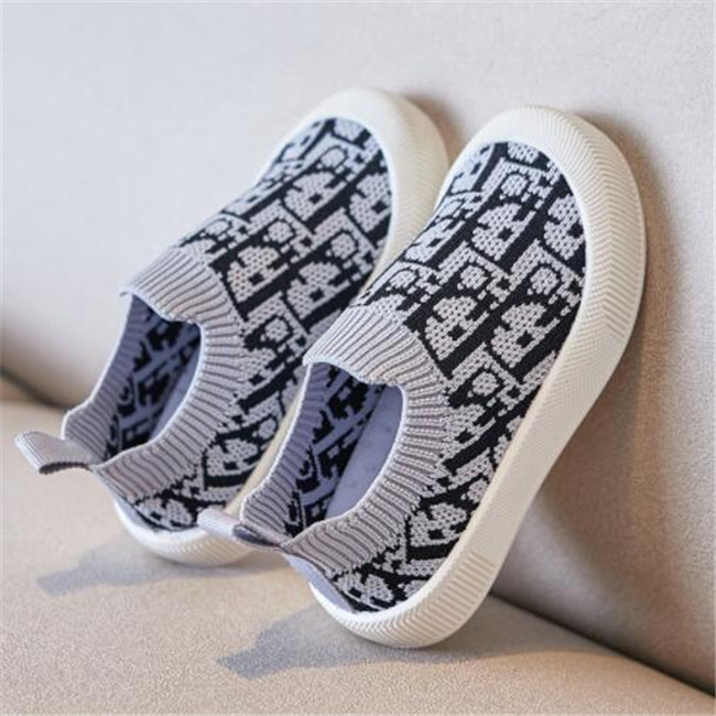 

Autumn Kids Shoes Breathable Knitted Casual Sneakers Children Girls Boys Soft Non-Slip Sports Shoe Infant Toddler Outdoor Walking Shoes