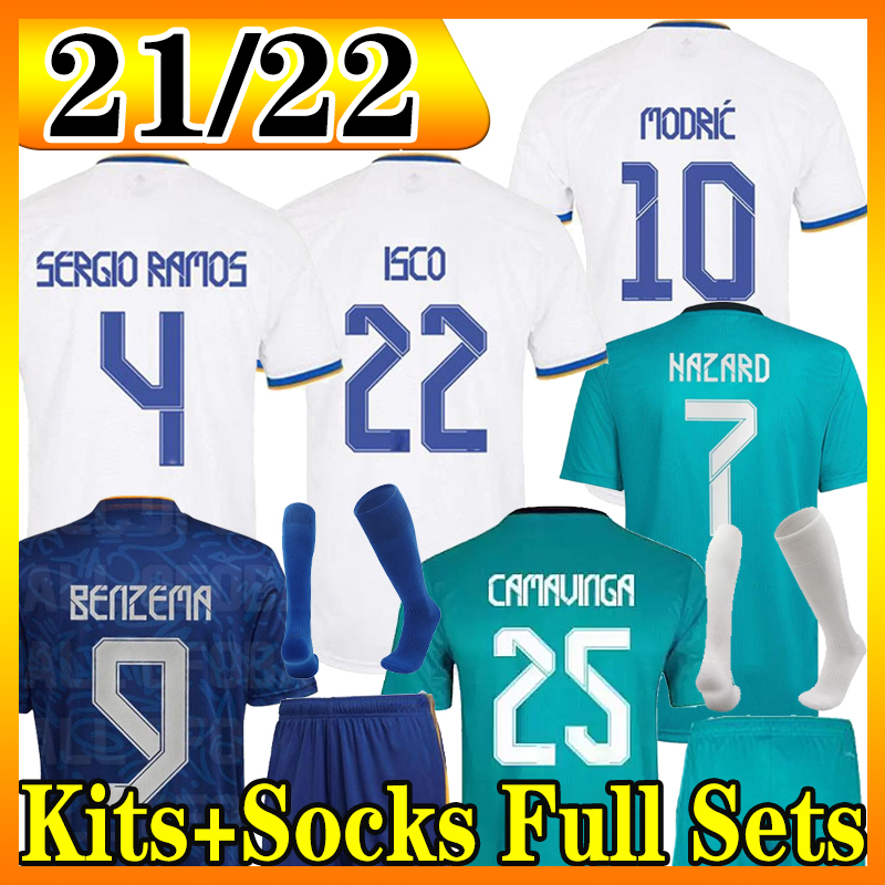 

21 22 Real CAMPEONES #35 soccer jerseys 21 22 football shirt MADRIDS BENZEMA VINI JR MODRIC ASENSIO camiseta men kids kit 2021 2022 uniforms CAMAVINGA CASEMIRO TOP, 21 22 away patch