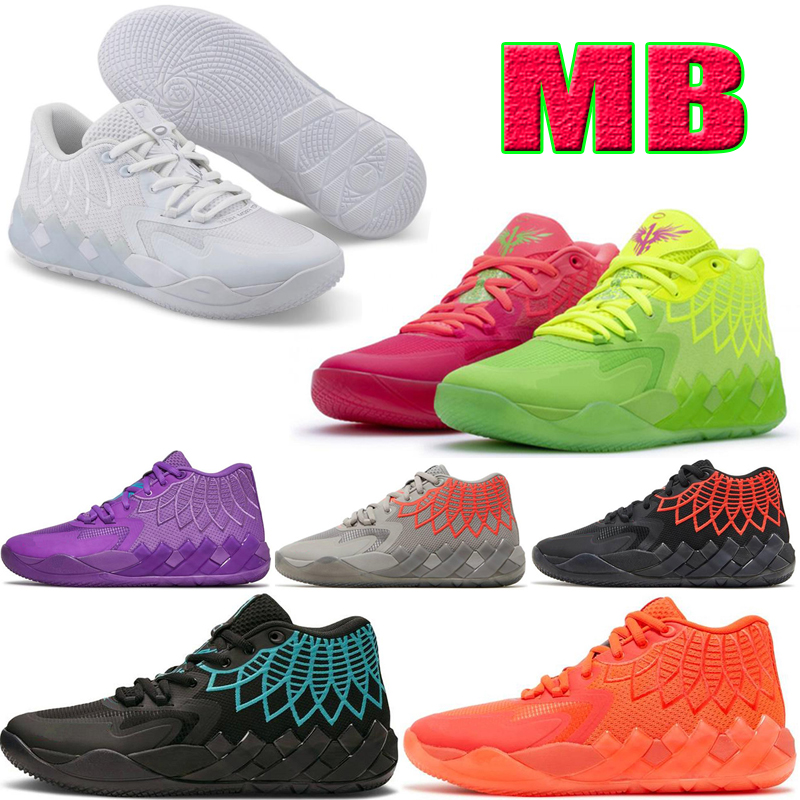 

LaMelo Ball MB1 Rick Lo jr Morty Men Lo Basketball Shoes for sale High Quality Queen City Black Red Grey Sport Shoe Trainner Sneakers, #2 black blast